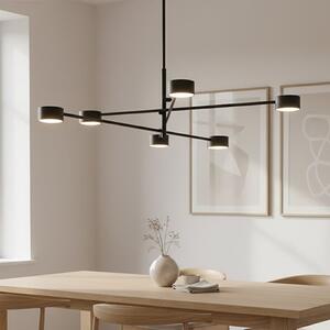Stropní svítidlo NATSU 6 – černé, 6× GX53, šířka 84 cm