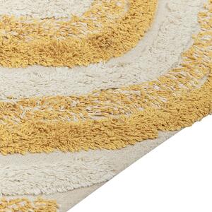 Bavlněný koberec 160 x 230 cm béžový/ žlutý BINGOL