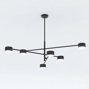 Stropní svítidlo NATSU 6 – černé, 6× GX53, šířka 84 cm