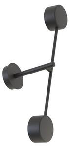 Nástěnné svítidlo NATSU K2 – černé, 2× GX53, šířka 46 cm