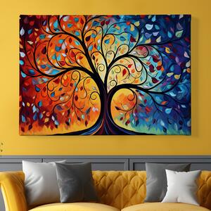 Obraz na plátně - Abstraktní strom života FeelHappy.cz Velikost obrazu: 40 x 30 cm