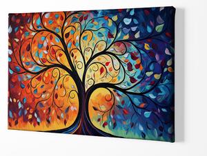 Obraz na plátně - Abstraktní strom života FeelHappy.cz Velikost obrazu: 210 x 140 cm