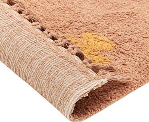 Bavlněný koberec 140 x 200 cm oranžový IGDIR