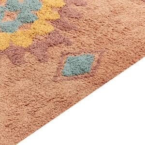 Bavlněný koberec 140 x 200 cm oranžový IGDIR