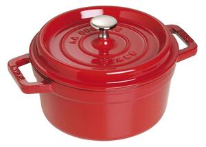 Hrnec s poklicí kulatý 22 cm višňová - STAUB (Kastrol kulatý 22 cm višňový - STAUB)