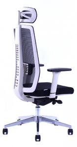 Kancelářská ergonomická židle Sego SPIRIT W — bílá, nosnost 130 kg