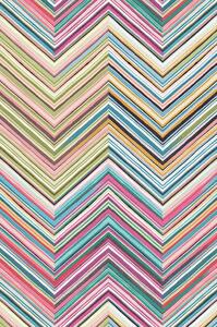 Geometrická obrazová tapeta, barevný cik cak vzor 377212, 186x280cm, Stripes+, Eijffinger