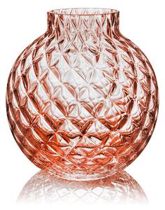 Skloglass Váza DAHLIA 200mm Růžová Barvy: Růžová