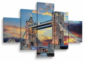 Obraz - Tower Bridge, Londýn, Anglie (125x70 cm)