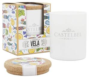 CASTELBEL Sea Salt & Lemon Vonná svíčka, 190 g