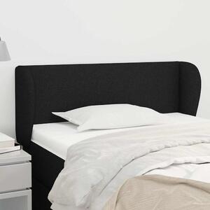 Čelo postele typu ušák černé 83x23x78/88 cm textil 3116840