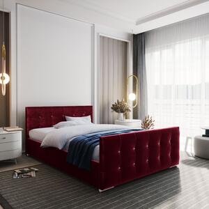 Jednolůžková postel KRISTAL - 90x200, červená