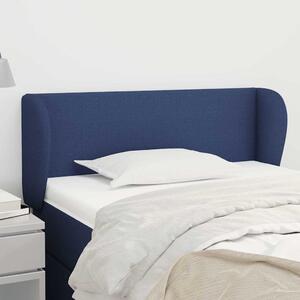 Čelo postele typu ušák modré 83x23x78/88 cm textil 3116844