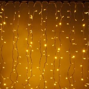 DecoLED DecoLED LED světelná záclona - 1x1,5m, teple bílá, 150 diod