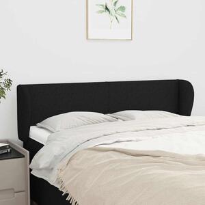 Čelo postele typu ušák černé 147x23x78/88 cm textil 3116864
