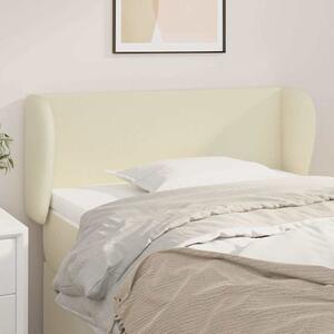 Čelo postele typu ušák krémové 103x23x78/88 cm umělá kůže 3116950