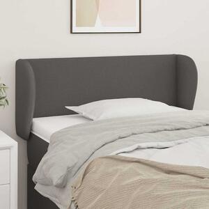 Čelo postele typu ušák šedá 83x23x78/88 cm umělá kůže 3116940