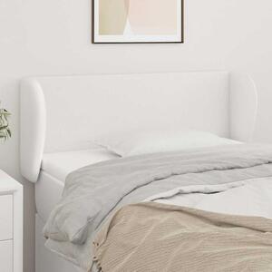 Čelo postele typu ušák bílá 93x23x78/88 cm umělá kůže 3116943