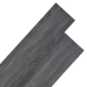 Nesamolepicí PVC podlahová prkna 4,46 m² 3 mm černá