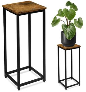 TZB Květinový stojan Loft Arben 60 cm černý/dub