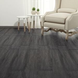Nesamolepicí PVC podlahová prkna 4,46 m² 3 mm černá