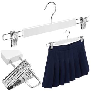 TZB Dřevěné ramínko na sukně RAM bílé