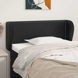 Čelo postele typu ušák černé 103x23x78/88 cm umělá kůže 3117088