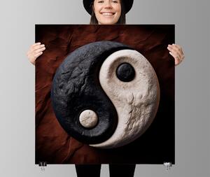 Plakát - Yin Yang Kameny FeelHappy.cz Velikost plakátu: 40 x 40 cm