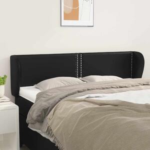 Čelo postele typu ušák černé 147x23x78/88 cm umělá kůže 3117094