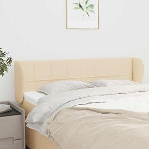 Čelo postele typu ušák krémové 147x23x78/88 cm textil 3117147