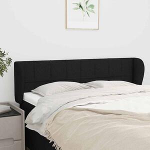 Čelo postele typu ušák černé 147x23x78/88 cm textil 3117144