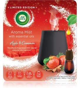 Air Wick Magic Winter Apple & Cinnamon aroma difuzér s náplní + baterie White Difuser 20 ml