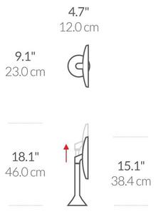 Kosmetické zvětšovací zrcadlo s osvětlením (5x) ø 20 cm Sensor – simplehuman