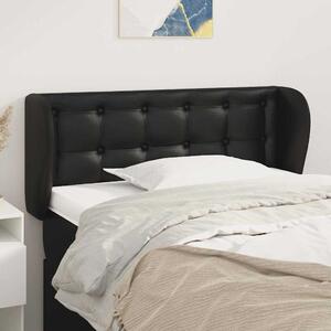 Čelo postele typu ušák černé 83x23x78/88 cm umělá kůže 3117216