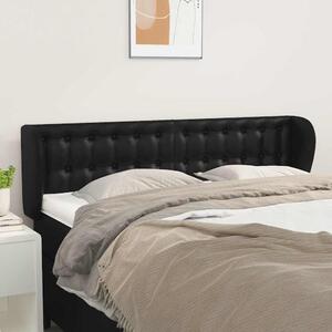 Čelo postele typu ušák černé 147x23x78/88 cm umělá kůže 3117234