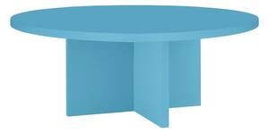 Světle modrý kulatý konferenční stolek ø 80 cm Pausa – Really Nice Things