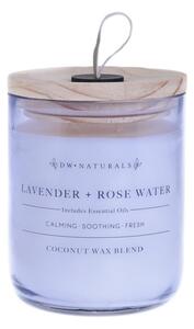 DW HOME Lavender & Rose Water Vonná svíčka ve skle, 501 g