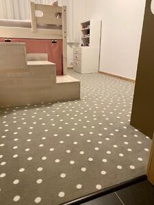 Metrážový koberec PUNTINO šedý