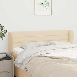 Čelo postele typu ušák krémové 147x23x78/88 cm textil 3117287