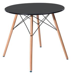 4 ks moderních jídelních židlí se stolem, více barev - černá