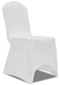 Strečové potahy na židle 4 ks bílé