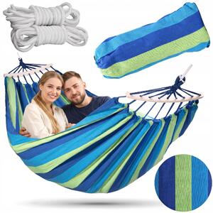 TZB Houpací síť EDEN pro 2 osoby zeleno-modrá