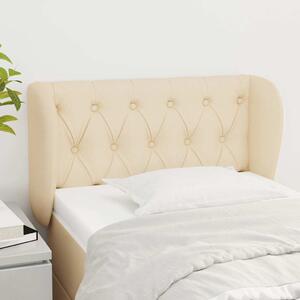 Čelo postele typu ušák krémové 83x23x78/88 cm textil 3117459