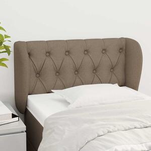 Čelo postele typu ušák taupe 83x23x78/88 cm textil 3117458