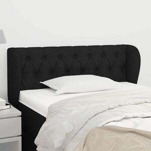 Čelo postele typu ušák černé 93x23x78/88 cm textil 3117464