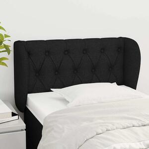 Čelo postele typu ušák černé 83x23x78/88 cm textil 3117456
