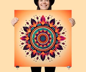 Plakát - Mandala ohnivý lapač FeelHappy.cz Velikost plakátu: 40 x 40 cm
