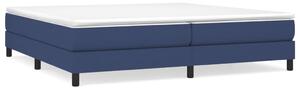 Box spring postel modrá 200 x 200 cm textil