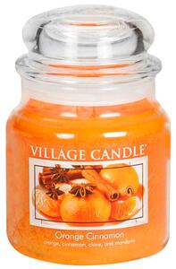 VILLAGE CANDLE Pomeranč a skořice Vonná svíčka