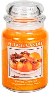 VILLAGE CANDLE Pomeranč a skořice Vonná svíčka
